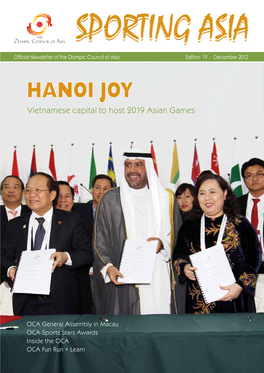 HANOI JOY Vietnamese Capital to Host 2019 Asian Games