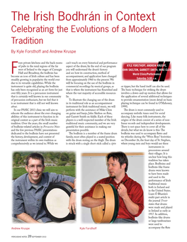 The Irish Bodhrán in Context Celebrating the Evolutions of a Modern Tradition