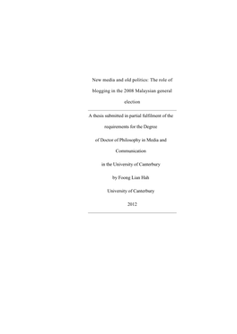 Thesis Template