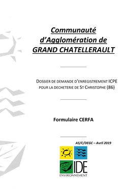 Communauté D'agglomération De GRAND CHATELLERAULT