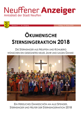 Ökumenische Sternsingeraktion 2018