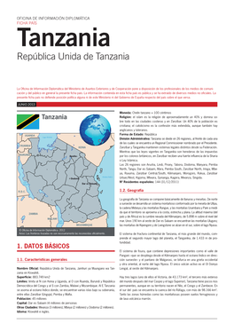 Tanzania República Unida De Tanzania