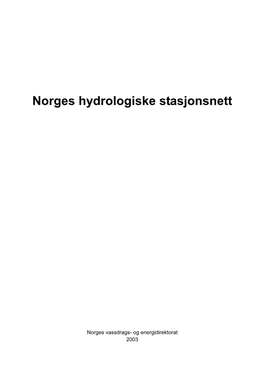 Norges Hydrologiske Stasjonsnett