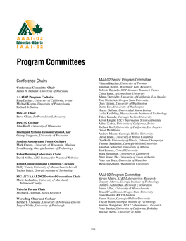 Program Committees