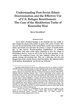 Understanding Post-Soviet Ethnic Discrimination and the Effective Use of U.S