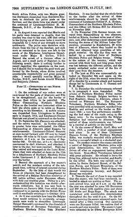7068 Supplement to the London Gazette, 13 July, 1917