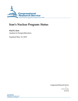 Iran's Nuclear Program