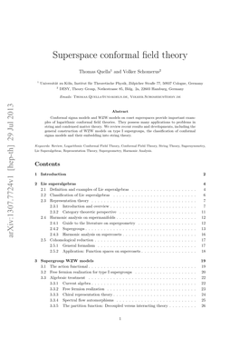 Superspace Conformal Field Theory
