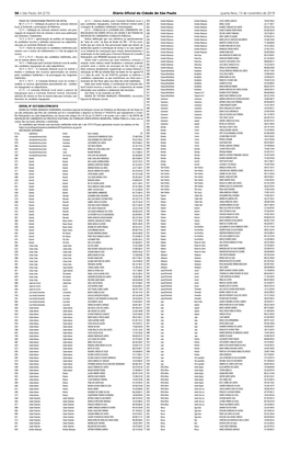 56 – São Paulo, 64 (215) Diário Oficial Da Cidade De São Paulo Quarta