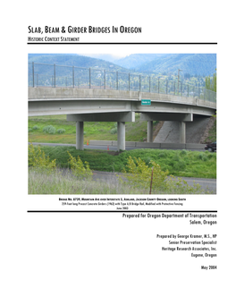 Slab,Beam &Girder Bridges in Oregon