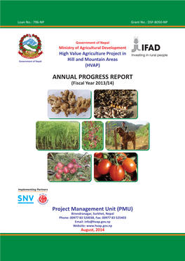 ANNUAL PROGRESS REPORT (Fiscal Year 2013/14)