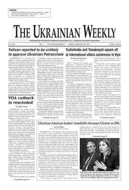 The Ukrainian Weekly 2004, No.9