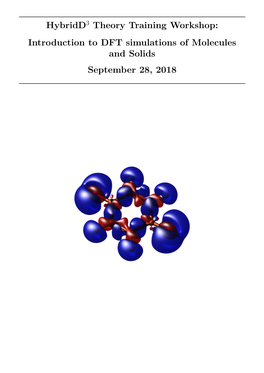 Introduction to DFT Simulations of Molecules and Solids