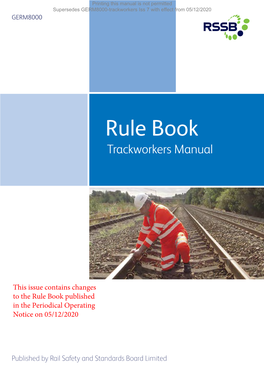 Trackworkers Manual
