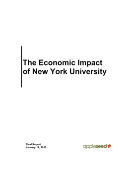 The Economic Impact of New York University