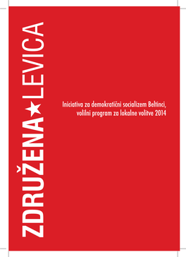 Iniciativa Za Demokratični Socializem Beltinci, Volilni Program Za Lokalne