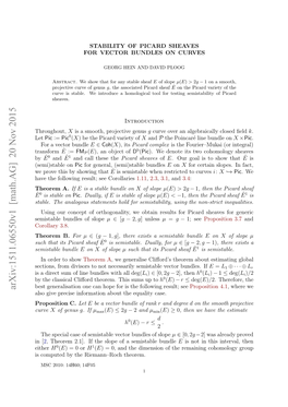 Arxiv:1511.06550V1 [Math.AG]