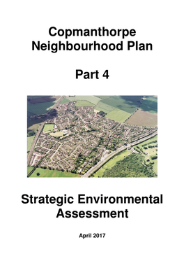 Copmanthorpe Neighbourhood Plan Part 4 Strategic Environmental
