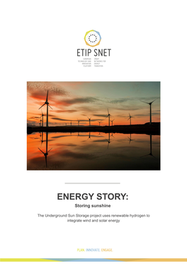 ENERGY STORY: Storing Sunshine