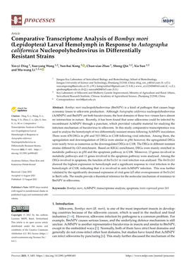 Comparative Transcriptome Analysis of Bombyx Mori (Lepidoptera) Larval Hemolymph in Response to Autographa Californica Nucleopol