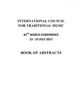 Book of Abstracts 2