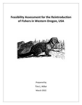 Feasibility Assessment for the Reintroduction of Fishers in Western Oregon, USA