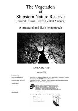 The Vegetation Shipstern Nature Reserve