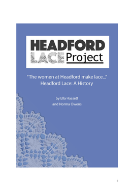 To Download a History of Headford Lace in Booklet Form