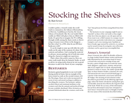 Stocking the Shelves by Matt Sernett Illustration by Howard Lyon