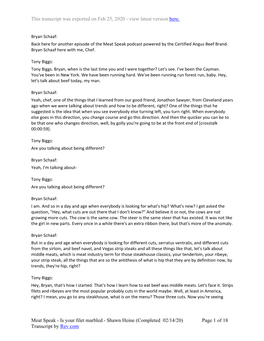 Shawn Heine (Completed 02/14/20) Page 1 of 18 Transcript by Rev.Com This Transcript Was Exported on Feb 25, 2020 - View Latest Version Here