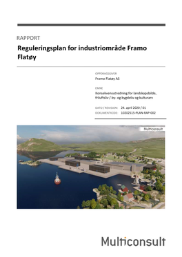 Reguleringsplan for Industriområde Framo Flatøy