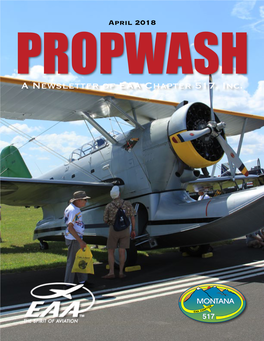 A Newsletter of EAA Chapter 517, Inc. PROPWASH – April 2018 from the Chapter President