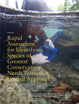 Rapid Assessment for Identifying Species of Greatest Conservation Need: Towards a Unified Approach