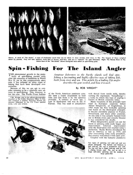 Spin-Fishing for the Island Angler