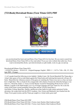 Download Demo (Teen Titans GO!) PDF