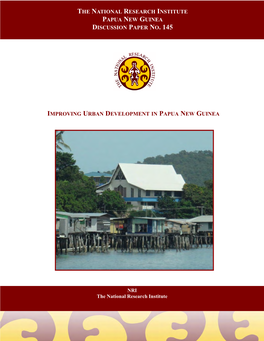 Improving Urban Development in Papua New Guinea