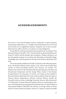 Acknowledgements