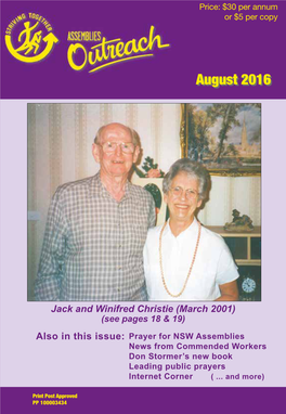 Assemblies Outreach Magazine Are Welcome and Actively Sought Magazine Vol