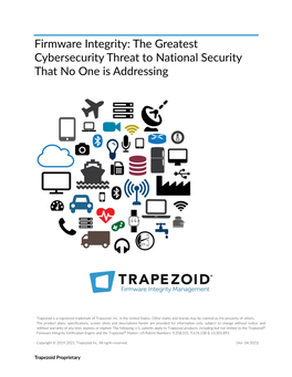 Firmware Integrity: the Greatest Cybersecurity Threat to National Security That No One Is Addressing