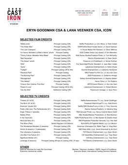 TV/Film Resume