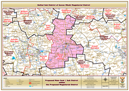 Proposed Main Seat / Sub District Within the Proposed Magisterial