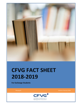 CFVG FACT SHEET 2018-2019 for Exchange Students