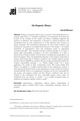 On Property Theory