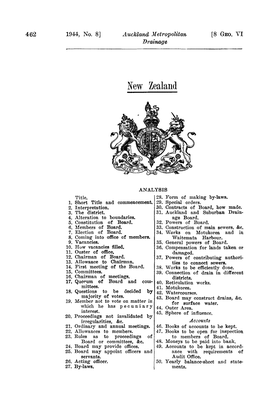 8 GEO VI 1944 No 8 Auckland Metropolitan Drainage