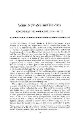 Some New Zealand Navvies