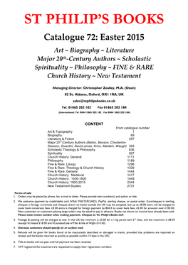 Biography ~ Literature Major 20 Th -Century Authors ~ Scholastic Spirituality ~ Philosophy ~ FINE & RARE Church History ~ New Testament