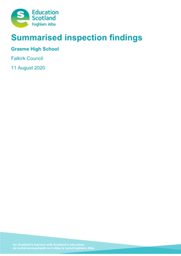 Download Summarised Inspection Findings