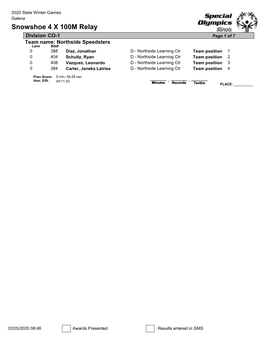 Final Divisions