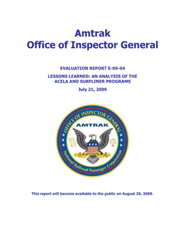 Amtrak Office of Inspector General