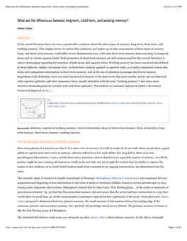 What Are the Differences Between Long-Term, Short-Term, and Working Memory? 10/8/13 6:37 PM